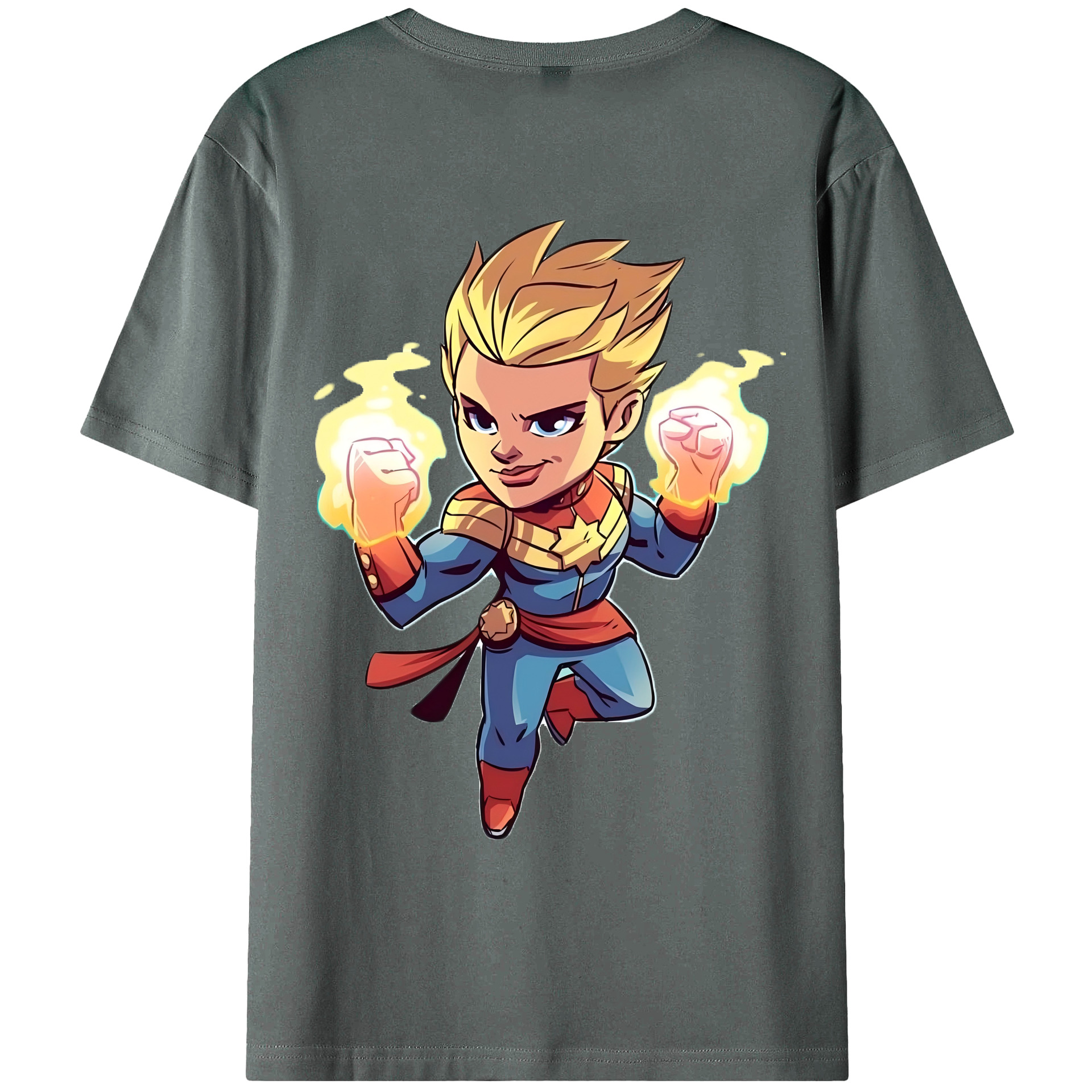 （画像用） アベンジャーズ The Avengers 綿100％ メンズ半袖Tシャツ（バックプリント） 通気性